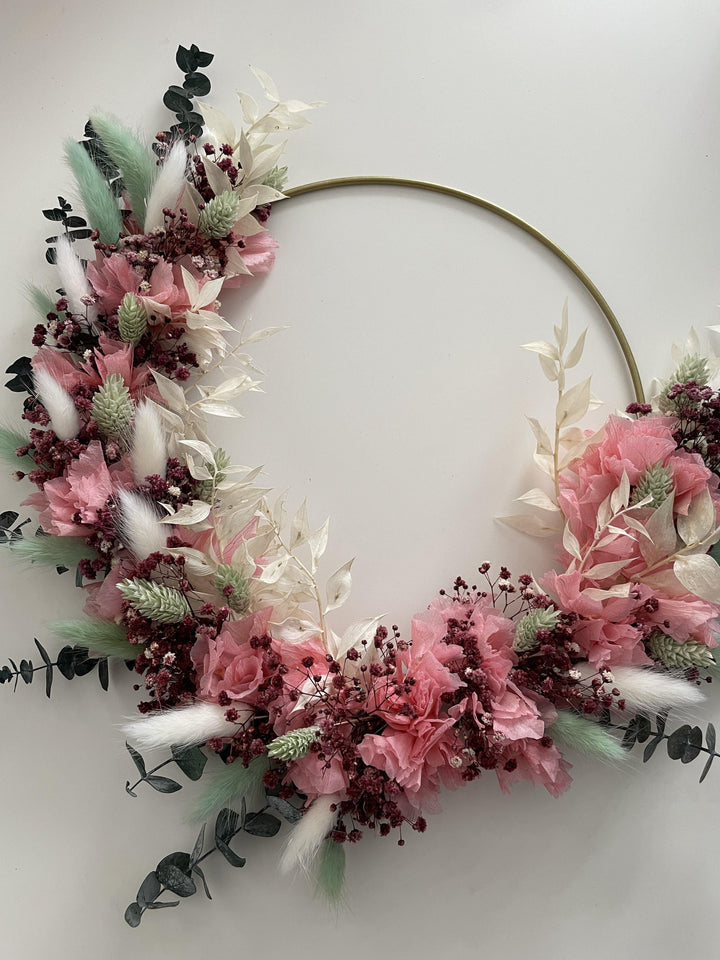 Trockenblumenkranz Roseline - www.Flower-Passion.com