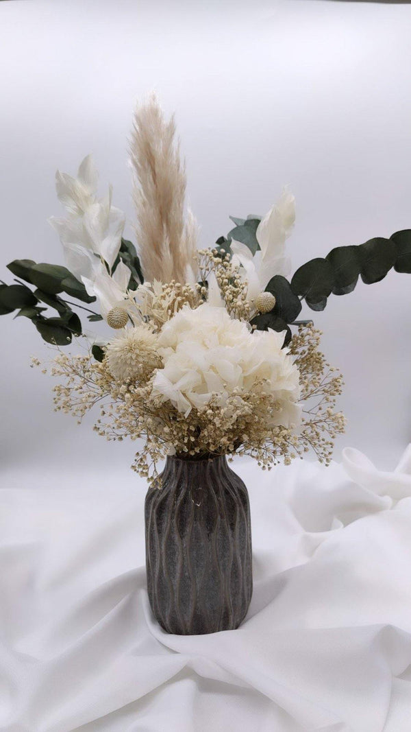 "White Dreams" Trockenblumenstrauß - www.Flower-Passion.com