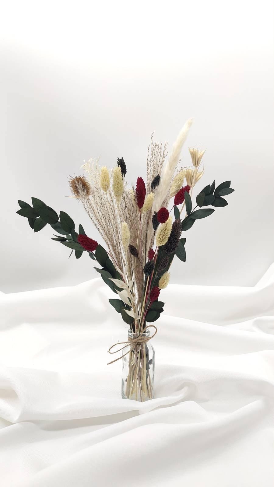 Trockenblumen Sträußchen “Hava” mit Vase - www.Flower-Passion.com