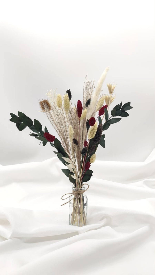 Trockenblumen Sträußchen “Hava” mit Vase - www.Flower-Passion.com