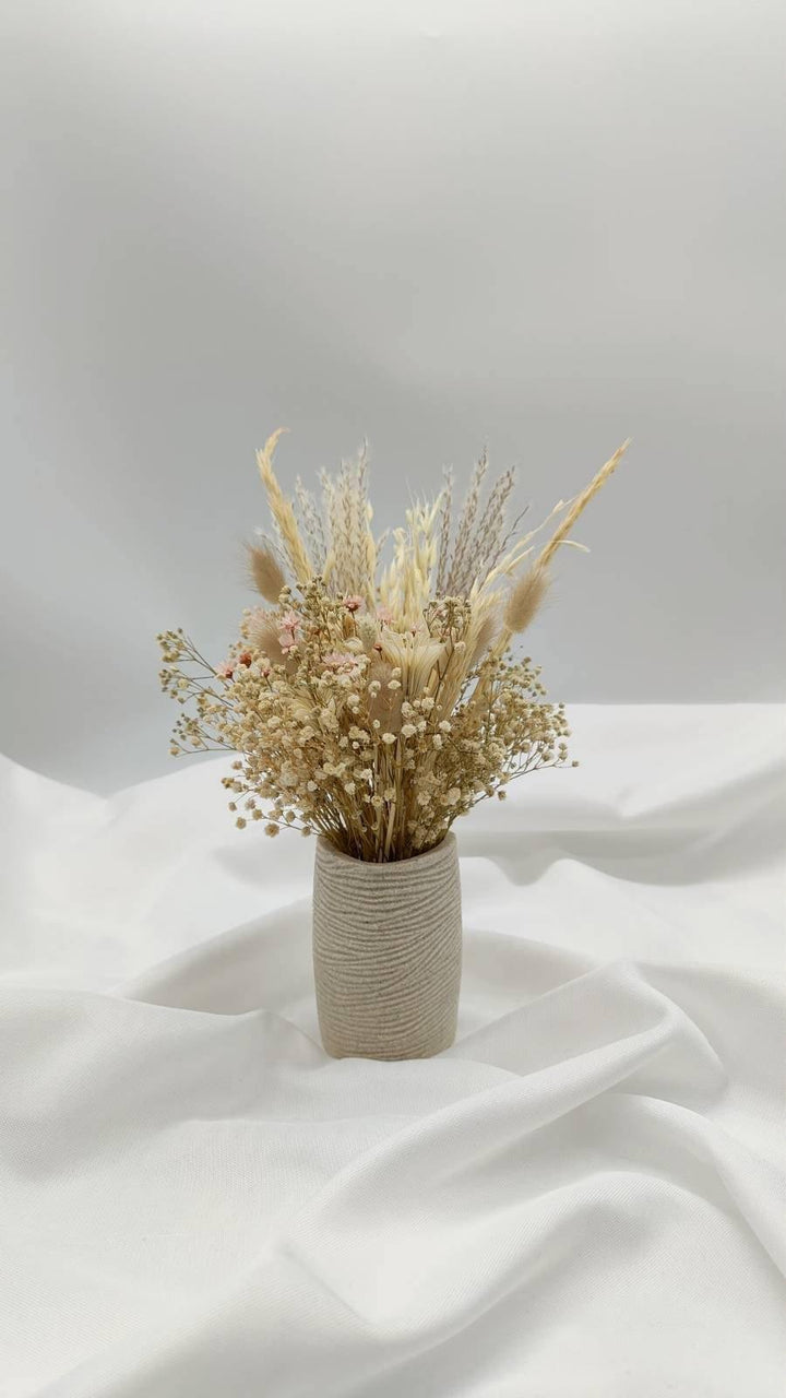 Boho Trockenblumen Sträußchen mit Vase - www.Flower-Passion.com