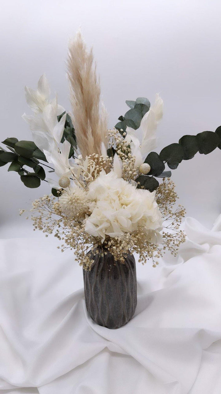 "White Dreams" Trockenblumenstrauß - www.Flower-Passion.com