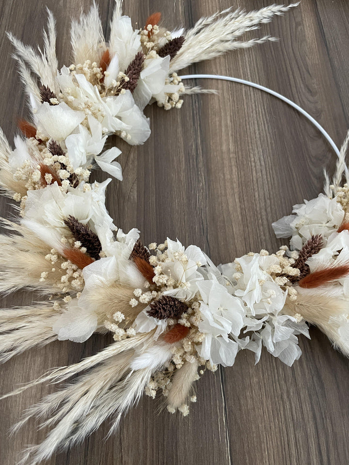 Trockenblumenkranz „Boho Love“ - www.Flower-Passion.com