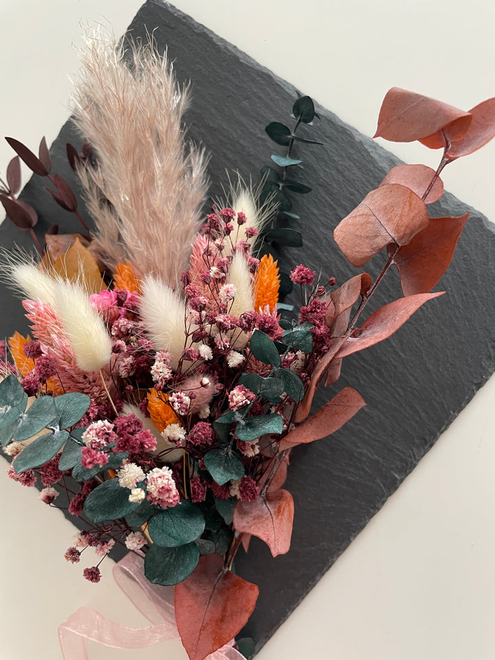 Kleines Trockenblumen Sträußchen in Herbstfarben - www.Flower-Passion.com