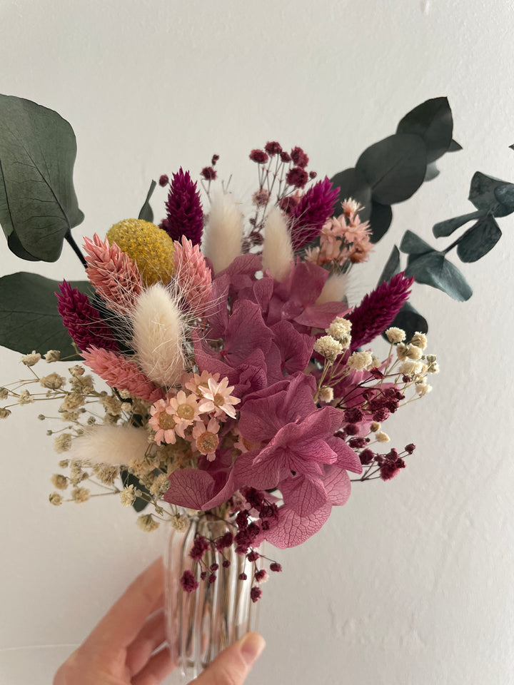 Trockenblumensträußchen mit Vase - www.Flower-Passion.com