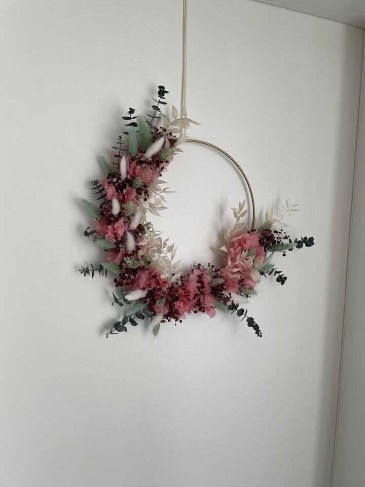 Trockenblumenkranz Roseline - www.Flower-Passion.com