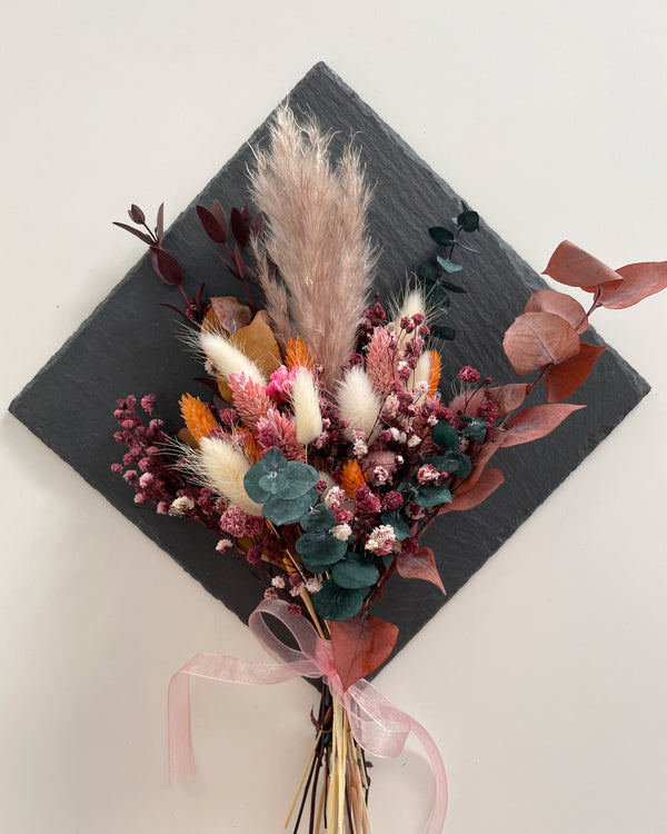Kleines Trockenblumen Sträußchen in Herbstfarben - www.Flower-Passion.com