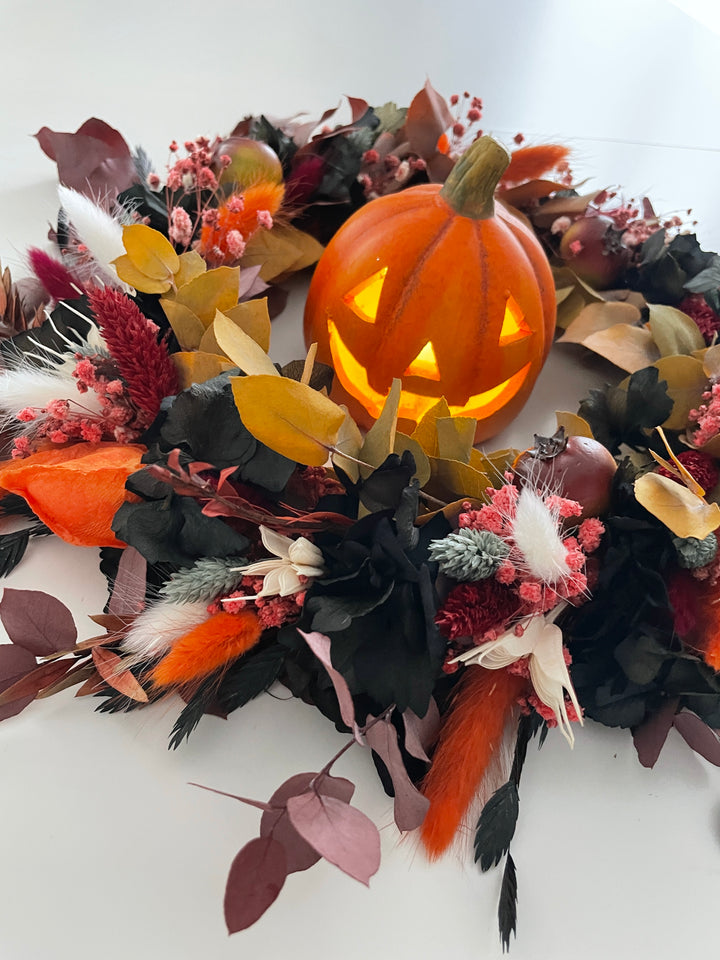 Herbstkranz aus Trockenblumen - www.Flower-Passion.com