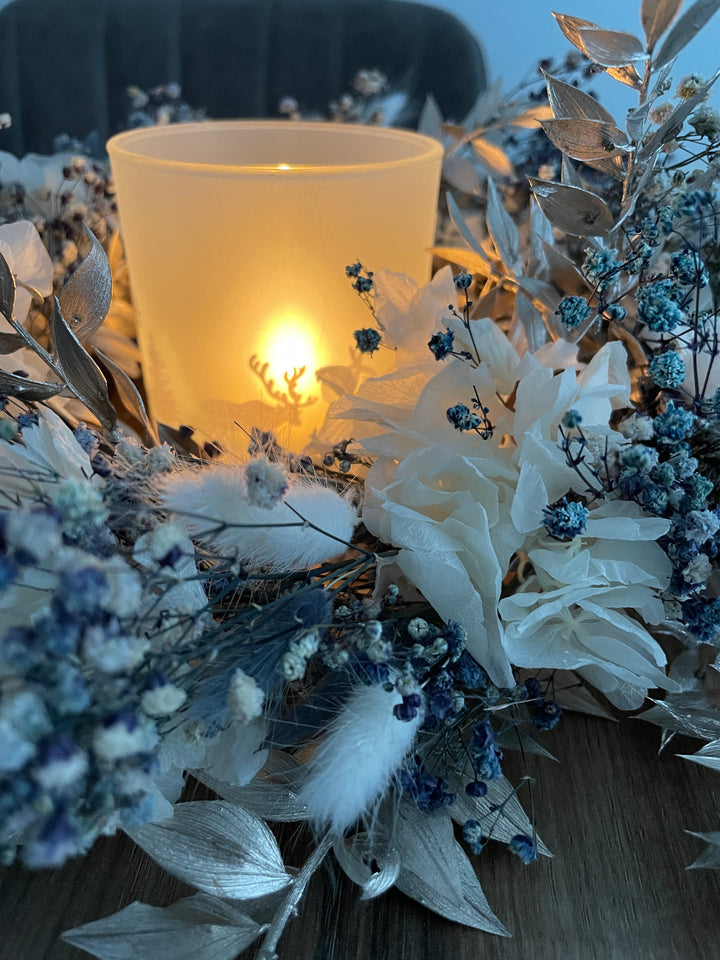 Trockenblumenkranz „Frozen“ - www.Flower-Passion.com