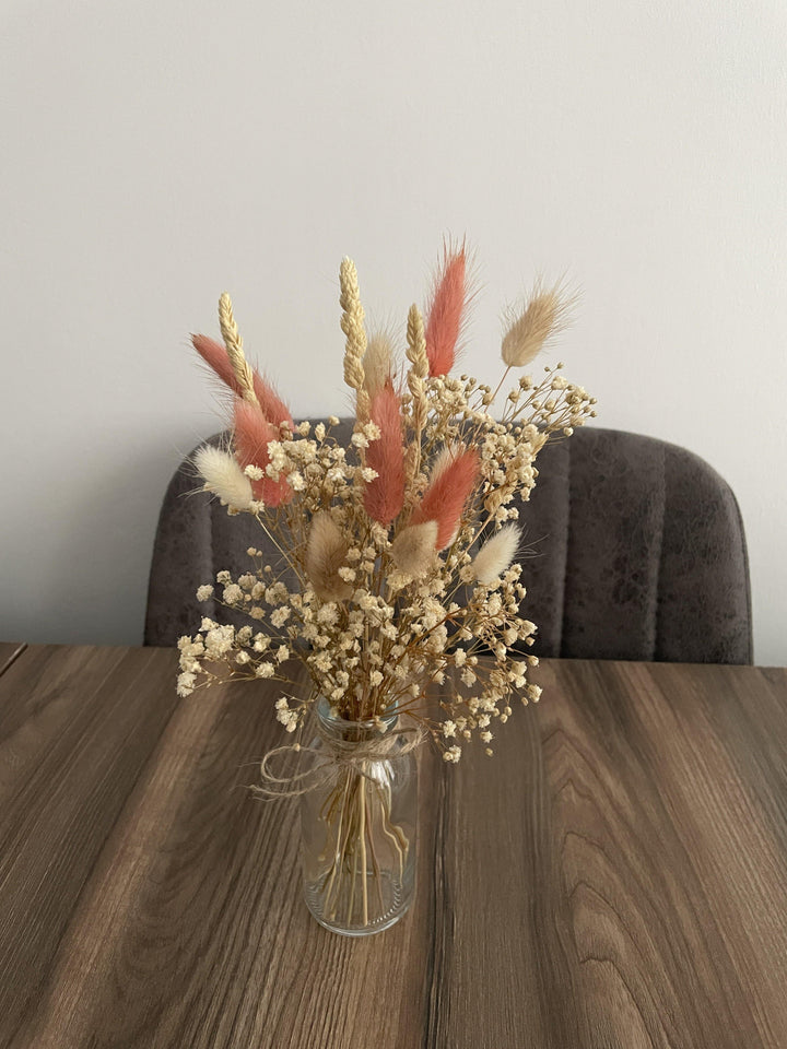 Mini-Trockenblumen Sträußchen "Mina" mit Vase - www.Flower-Passion.com