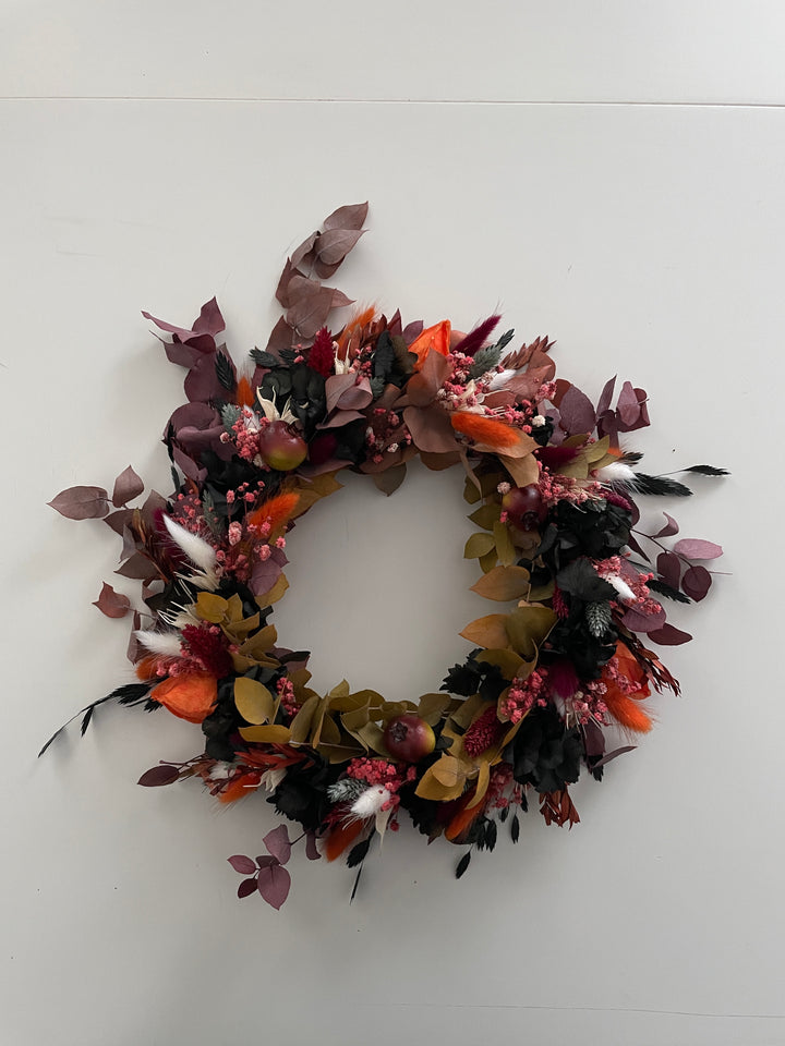 Herbstkranz aus Trockenblumen - www.Flower-Passion.com