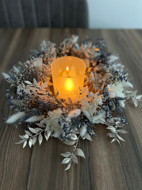 Trockenblumenkranz „Frozen“ - www.Flower-Passion.com